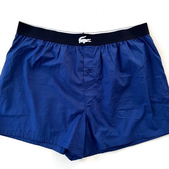Lacoste Cotton Boxer Shorts Blue ( XXL ) - Picture 2 of 4